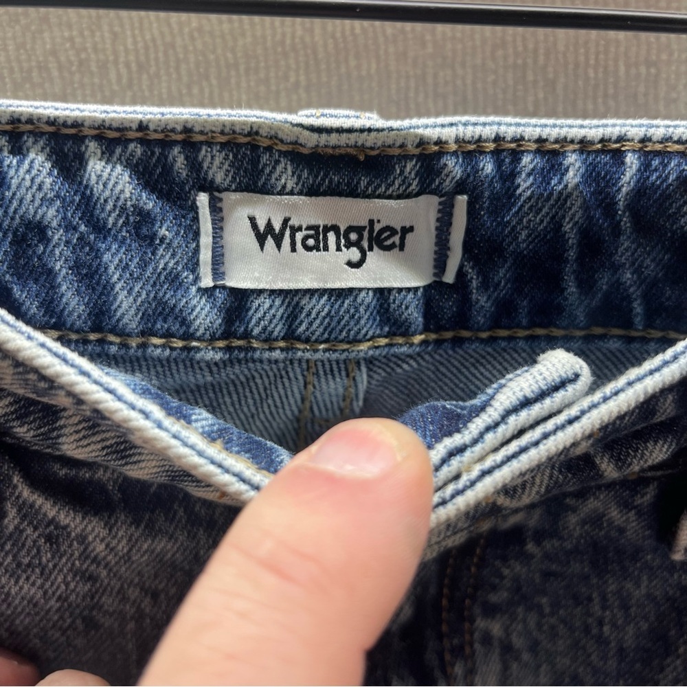 Wrangler Westward Two Tone High rise Bootcut Jeans Womens 27 Blue Denim 2871 - Picture 3 of 12